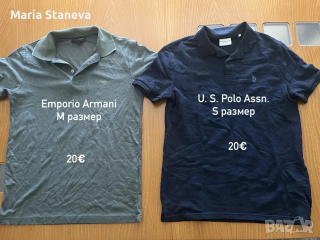 Тениски в различни цветове - гледайте снимките за всичко! (Polo, Cropp, Zara, Armani, Bershka, H&M), снимка 2 - Тениски - 55645052