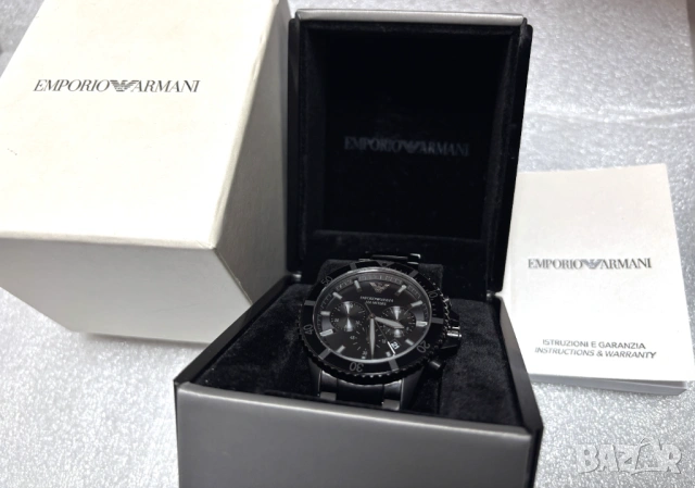 НОВ! Мъжки часовник Emporio Armani AR11363 Diver Chronograph, снимка 16 - Мъжки - 54631646