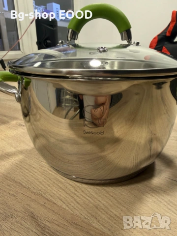 Комплект от 3 броя Премиум Тенджери Swissgold + Капаци, снимка 8 - Съдове за готвене - 54087311