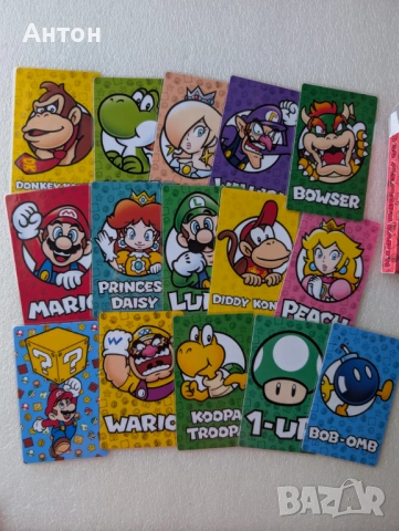 Персонализирани ламинирани мемори карти Супер Марио с име на детето с кутийка., снимка 7 - Образователни игри - 54179996