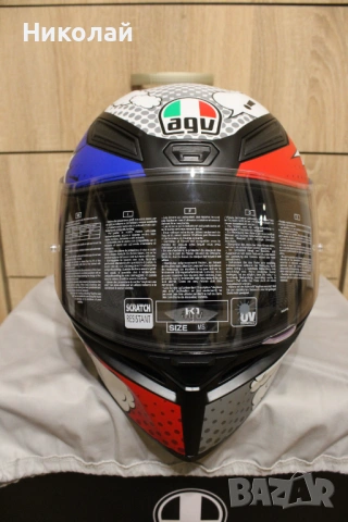 Каска AGV K1 Bang Multicolor, снимка 2 - Аксесоари и консумативи - 54059709