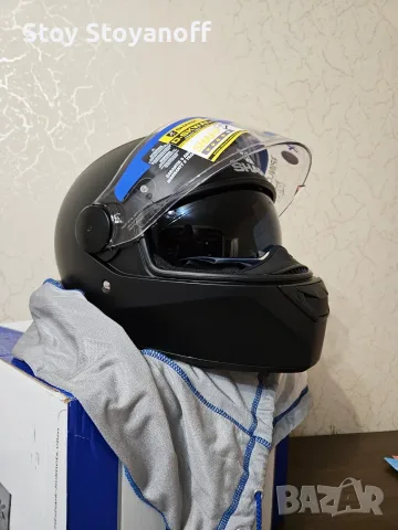 Мото каска Shark D-Skwal 2 – Черна, размер M – Нова с етикети, снимка 7 - Аксесоари и консумативи - 55483843