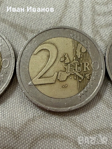 Редки колекционерски евро монети 1бр 1999г,2бр 2000г,1бр 2002, снимка 9 - Колекции - 54552272