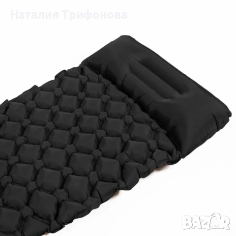 Надуваем матрак 60x190 см с вградена възглавница, ултра лек, сгъваем, къмпинг матрак за палатка, пла, снимка 4 - Матраци - 55162657