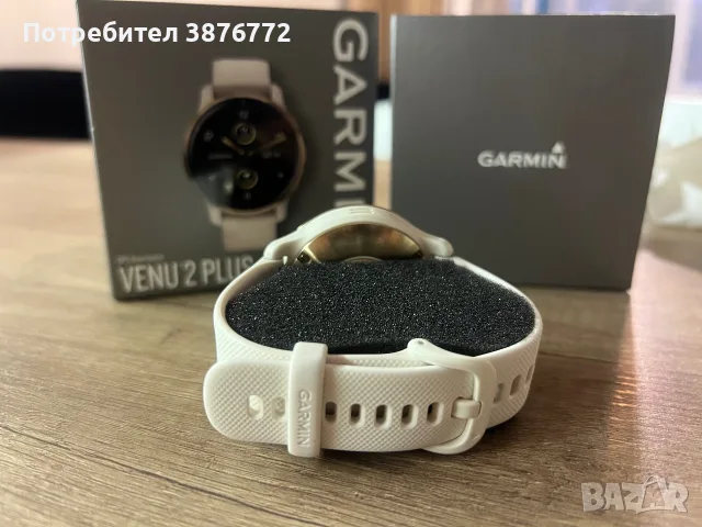 Дамски часовник GARMIN VENU 2 plus, 43mm, White, снимка 5 - Смарт часовници - 55327252