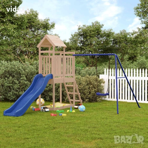 vidaXL Комбинирано детско съоръжение за игра на открито, бор масив(SKU:3155876), снимка 2 - Други - 54946677