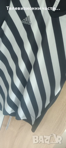 Мъжка тениска фланелка Adidas HF0126 , черно-бяла, размер мъжки XL , в отлично състояние, снимка 8 - Тениски - 54808368