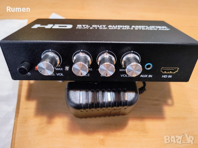 Аудио усилвател / audio power amplifier, снимка 2 - Ресийвъри, усилватели, смесителни пултове - 54441436