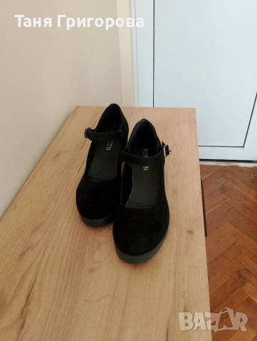 Черни обувки тип Мери Джейн, снимка 3 - Дамски обувки на ток - 54309917