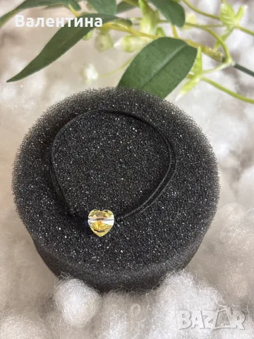 Гривни със сребро, злато и SWAROVSKI , снимка 6 - Гривни - 55557096