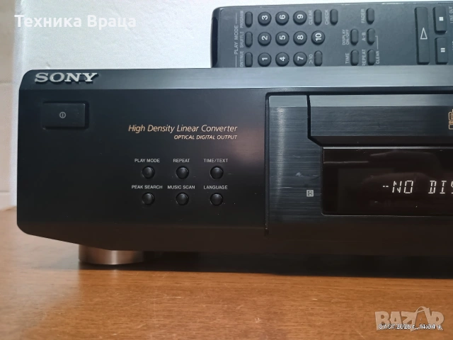 CD плеър Sony CDP-XE530 с оригинално дистанционно. Изпращам видео. , снимка 4 - Аудиосистеми - 55187532