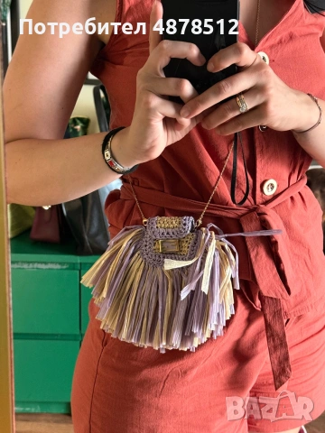  Оригинална Чанта Fendi, снимка 8 - Чанти - 55189538