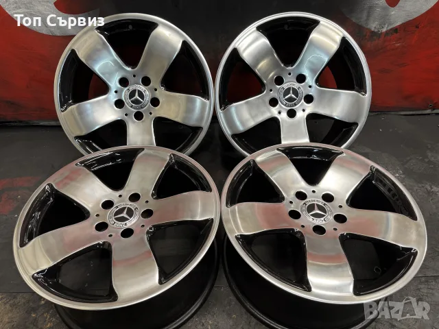 Оригинални алуминиеви джанти за Мерцедес (Mercedes), 17 цола, 5x112, снимка 4 - Гуми и джанти - 55330678