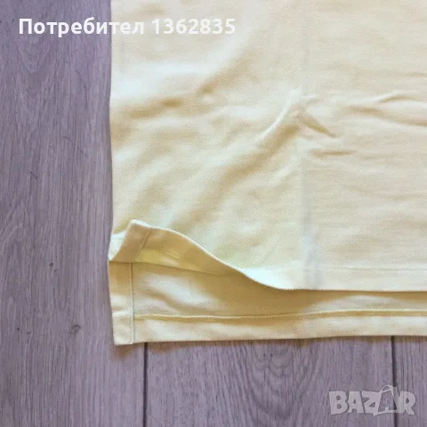 НОВА оригинална жълта тениска с яка POLO RALPH LAUREN custom slim fit размер M от САЩ, снимка 6 - Тениски - 55538845