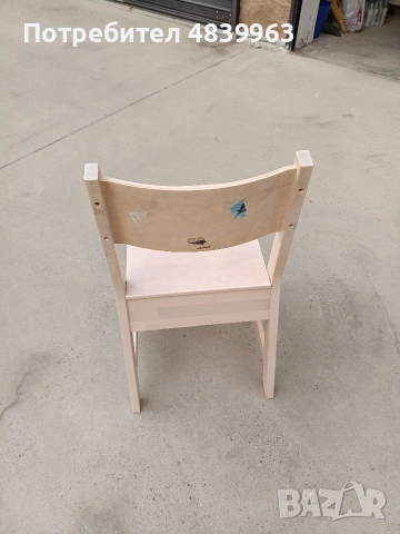 столове ikea norraker дървени 6 бр, снимка 3 - Столове - 54693421