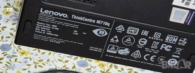 Мини компютър Lenovo ThinkCentre M710q Tiny | Intel Core i5 | 4GB RAM | 256GB SSD Samsung, снимка 3 - За дома - 54861651