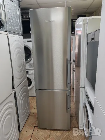 Иноксов комбиниран хладилник с фризер Liebherr Made in Germany No Frost 2 години гаранция! 