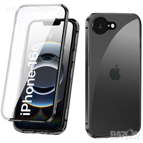 Двоен Магнитен Кейс за Apple iPhone 17e със защита на камерата, снимка 4 - Калъфи, кейсове - 54361758