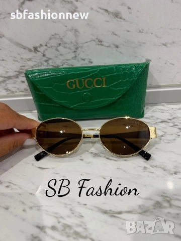 Gucci кафяви очила с лого, снимка 3 - Слънчеви и диоптрични очила - 55042091