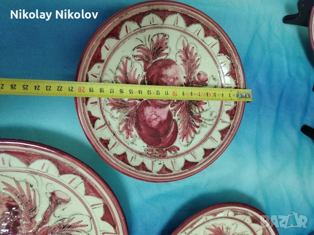  Италиански декоративни чинии майолика, снимка 8 - Декорация за дома - 54898985