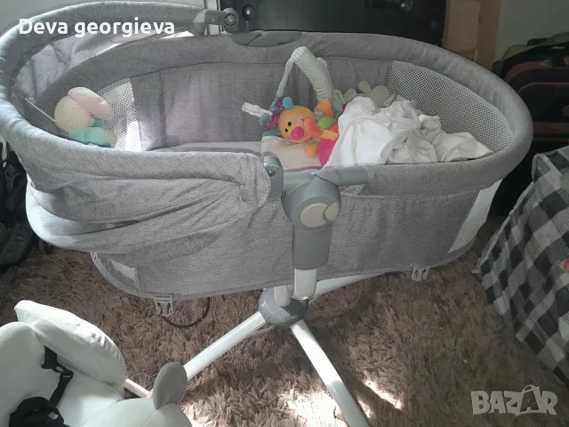 Люлееща се кошара, снимка 6 - Бебешки легла и матраци - 55625168