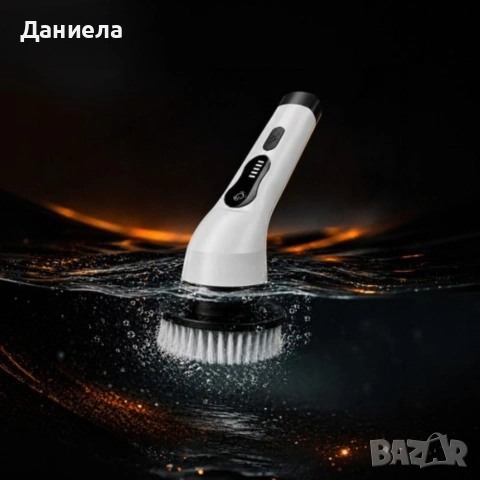 Мултифункционална електрическа почистваща четка - 9 приставки и телескопична дръжка, снимка 5 - Други стоки за дома - 54838763