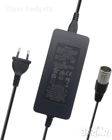 Зарядно за електрически велосипед Abakoo FY-4202000 42V 2A с 5-пинов XLR конектор за 36V батерии