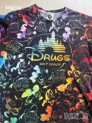 Комплект тениски за двойка Mr. Gugu & Miss Go – Disney “Drugs / Walt Dealer”, снимка 2 - Тениски - 55528299