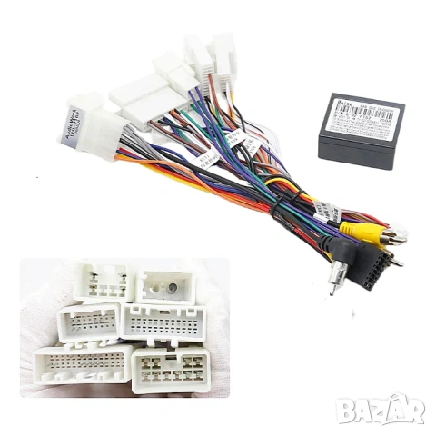 16 PIN кабел букса CANBUS Android мултимедия Toyota, Corolla, Sequoia, RAV4, CH-R Land Cruiser Prado, снимка 3 - Аксесоари и консумативи - 54548715