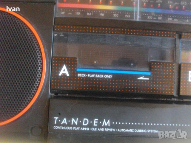 ВИНТИДЖ ОТ 1984г. PHILIPS TANDEM D 8334 BLACK DUAL DECK RADIO CASSETTE RECORDER ОТЛИЧНО СЪСТОЯНИЕ , снимка 13 - Радиокасетофони, транзистори - 54875345