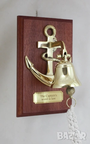 Камбана с котва от плътен месинг., снимка 4 - Колекции - 54003744
