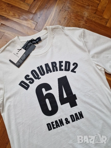 Страхотна мъжка тениска DSQUARED2 размер L , нова с етикет , снимка 3 - Тениски - 54836425