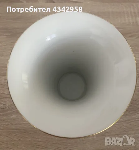 Höchst – изящна порцеланова ваза с ръчно рисуван декор.1960-1970 г., снимка 3 - Други ценни предмети - 55671816
