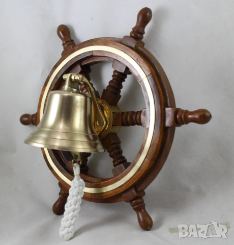 770 Корабен рул с месингов ринг и камбана 