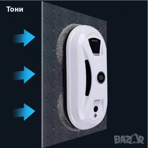 Интелигентен робот за почистване на прозорци с двойни въртящи се падове и вакуум 2800Pa, снимка 2 - Прахосмукачки - 54238868