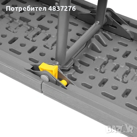 Сгъваема кетъринг и градинска пейка, тъмносива, дървесен ефект. , снимка 10 - Градински мебели, декорация  - 54761952