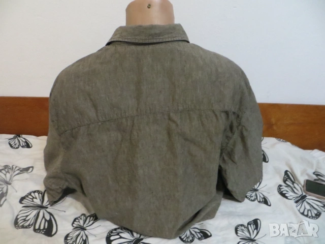 Мъжки ризи с дълъг ръкав от лен, снимка 7 - Ризи - 54323531