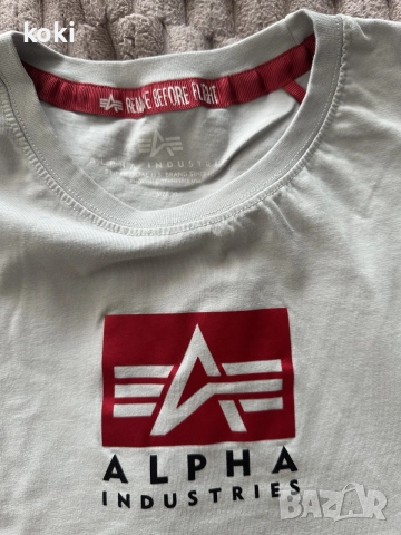 Тениска Alpha Industries XL, снимка 2 - Тениски - 55010110