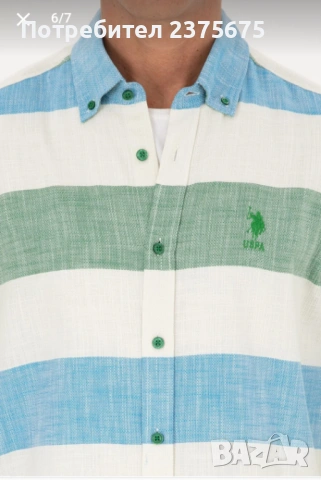 U.S. Polo Assn. Мъжка риза, снимка 2 - Ризи - 54127696