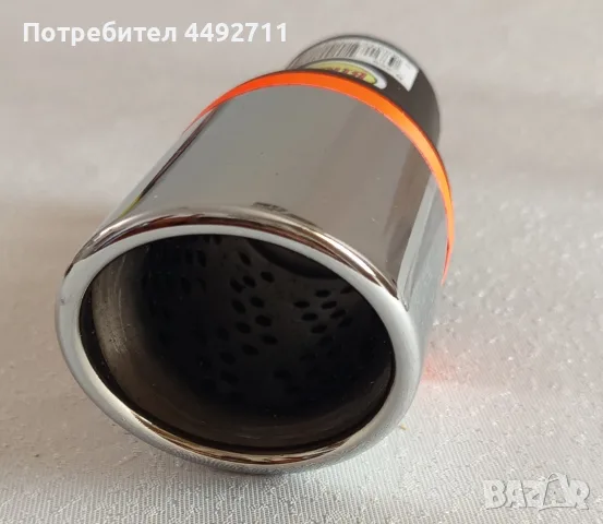 Продавам хромиран накрайник за ауспух на автомобил, снимка 2 - Части - 55659254
