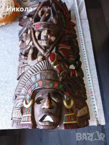 Дърворезбован хералдически двуглав орел 53/28см, снимка 7 - Пана - 42627976