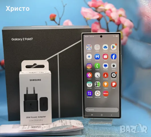 ГАРАНЦИОНЕН!!! Samsung Galaxy Z Fold7, 12GB RAM, 512GB, 5G, Silver Shadow + подарък адаптер, снимка 6 - Samsung - 55345586