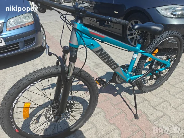 BG Алуминиев велосипед 24" NINJA син нов, снимка 7 - Велосипеди - 55439808