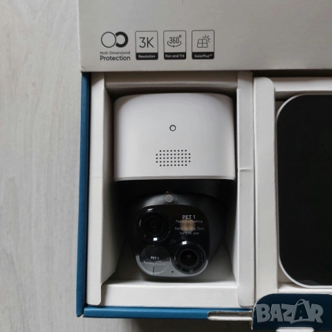 Eufy SoloCam S340 – 3K Двойна Соларна Камера, 360 AI Проследяване, БЕЗ ТАКСИ, снимка 5 - Комплекти за видеонаблюдение - 54955659