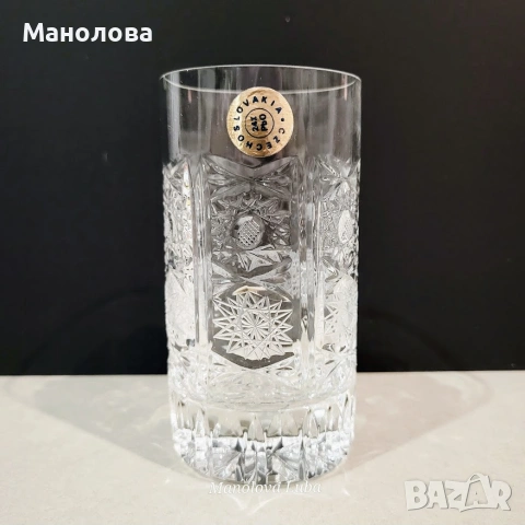 Шест чаши Bohemia Crystal., снимка 3 - Колекции - 55289258