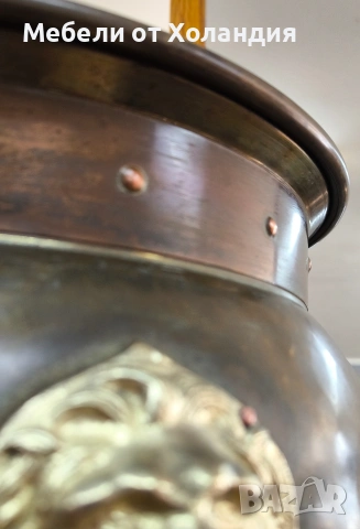 Кашпа от месинг, мед и бронз, снимка 6 - Саксии и кашпи - 54253794