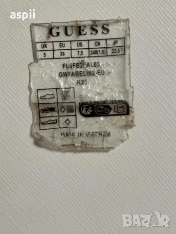 Дамски сандали GUESS златисти, снимка 4 - Сандали - 55445321