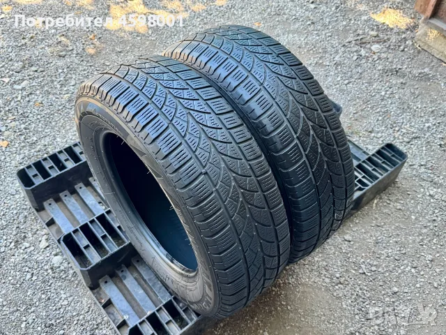 2бр.ЗИМНИ ГУМИ Bridgestone 215/65/16C DOT1524 за бус Sprinter,Crafter,Transit,Iveco