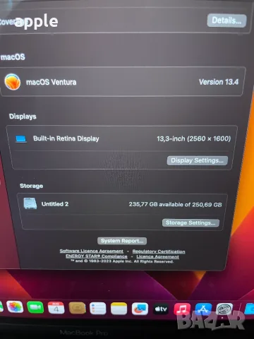 13" Core i5 MacBook Pro A1708 /Mid-2017/-i5/16GB RAM/256GB SSD, снимка 11 - Лаптопи за работа - 55544622
