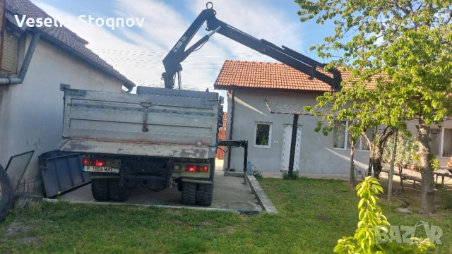 СКАНИЯ МОДЕЛ   П 94 ГБ 4Х2 НА 230 Всички части по него са оригинални и работещи  Кранат е 16 метра Н, снимка 4 - Камиони - 54347962